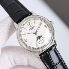 ROLEX 2024 SS Geneve 로렉스 제네브 블랙 밴드 2824-2 오토메틱 남성 시계