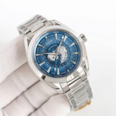 OMEGA 2024 SS Seamaster Aqua Terra 오메가 시마스터 아쿠아테라 월드 타이머 8938 오토메틱 남성 시계