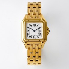 CARTIER 2024 SS Panthère de 까르띠에 팬더 드 스위스 론다 쿼츠 골드 여성 시계