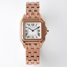 CARTIER 2024 SS Panthère de 까르띠에 팬더 드 스위스 론다 쿼츠 로즈골드 여성 시계