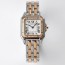 CARTIER 2024 SS Panthère de 까르띠에 팬더 드 스위스 론다 쿼츠 다이아베젤 투톤 스틸 여성 시계