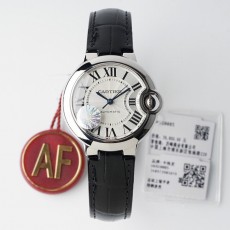 CARTIER 2024 SS Ballon Blue 까르띠에 발롱 블루 블랙 밴드 Cal.076 여성 시계