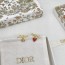 DIOR 2024 SS 디올 진주장식 레드 하트 캐릭터 럭셔리 패션 여성 귀걸이 커스텀