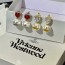 VIVIENNE WESTWOOD 2024 SS 비비안 웨스트우드 다이아 진주 럭셔리 패션 여성 귀걸이 커스텀급