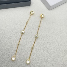 MIUMIU 2024 SS 미우미우 다이아 골드 럭셔리 패션 여성 귀걸이 커스텀급