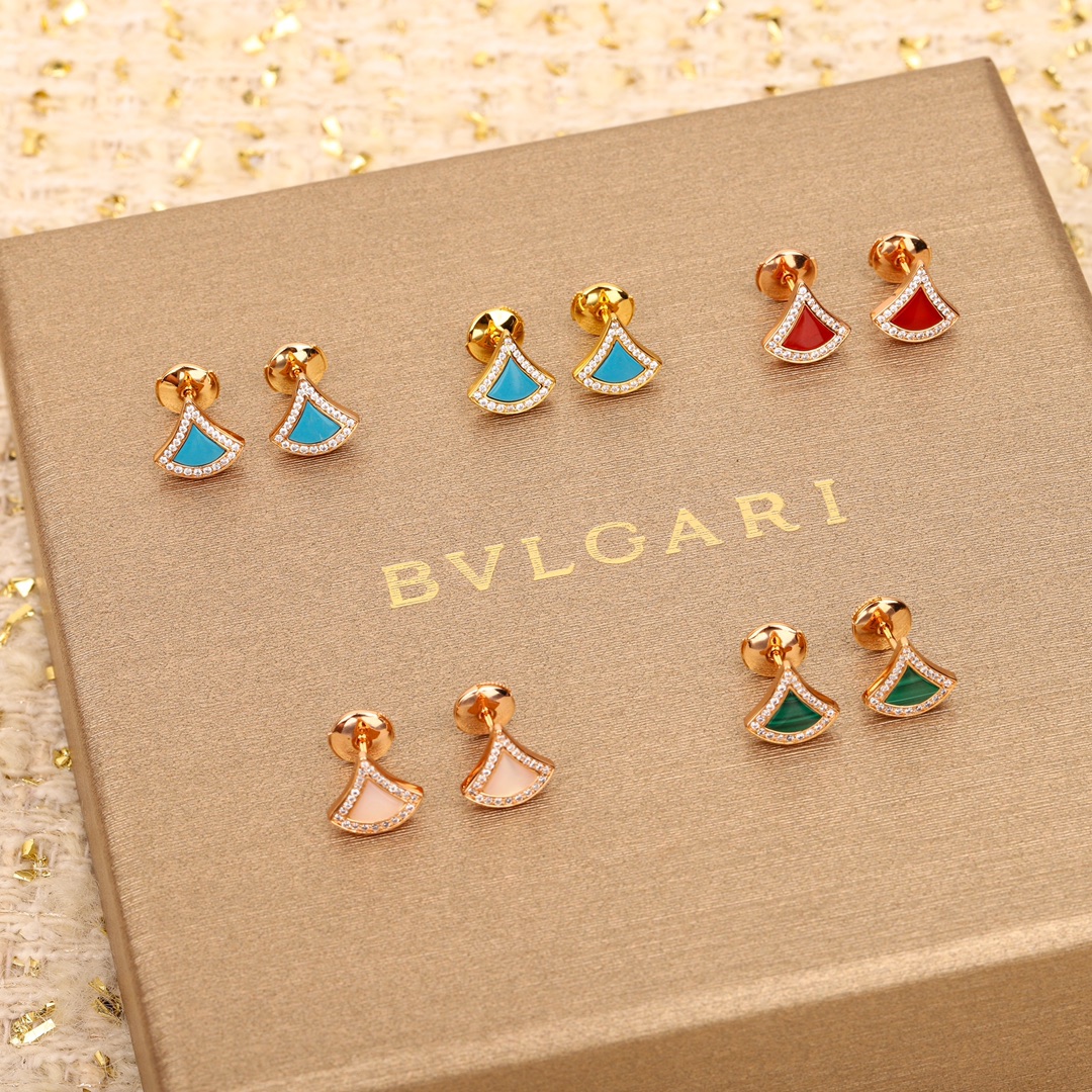 BVLGARI 2024 SS 불가리 쉘 다이아 럭셔리 패션 여성 귀걸이 커스텀급