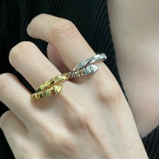 BVLGARI 2024 SS 불가리 스틸 캐릭터 럭셔리 패션 여성 반지 커스텀급