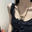 CHANEL 2024 SS 샤넬 체인 블랙 CC로고 럭셔리 패션 여성 롱 목걸이 커스텀급