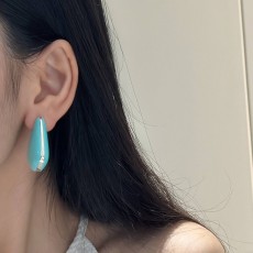 BOTTEGA VENETA 2024 SS 보테가 베네타 민트 실버 럭셔리 패션 여성 귀걸이 커스텀급
