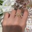 DIOR 2024 SS 디올 진주 골드 로고 럭셔리 패션 여성 반지 커스텀급