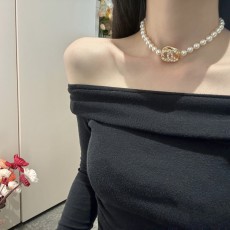 CHANEL 2024 SS 샤넬 다이아 진주 골드 CC로고 럭셔리 패션 여성 목걸이 커스텀급