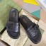 GUCCI 2024 SS 구찌 시마라인 GG버클 블랙 남성 슬리퍼 커스텀급