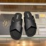 PRADA 2024 SS 프라다 사피아노 블랙 화이트로고 남성 슬리퍼 커스텀급