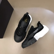 VALENTINO 2024 SS 발렌티노 스웨이드블랙 투톤 화이트텝 남성 스니커즈 커스텀급