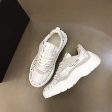 VALENTINO 2024 SS 발렌티노 그레이화이트 실버로고 화이트텝 남성 스니커즈 커스텀급