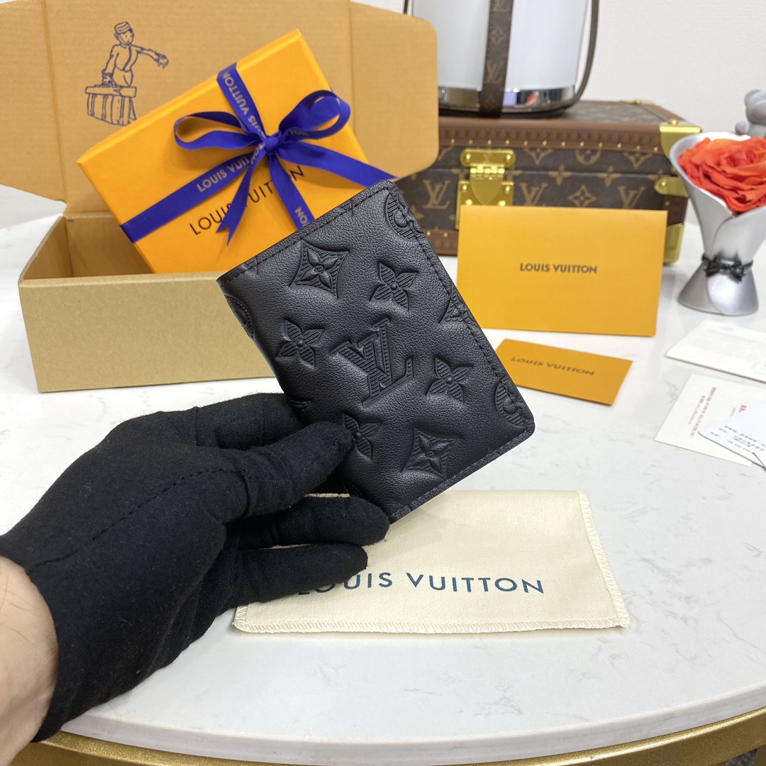 LOUIS VUITTON 2024 SS 루이비통 앙프렝뜨 블랙 포켓 오거나이저 M62899 남성 카드지갑 커스텀급
