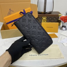 LOUIS VUITTON 2024 SS 루이비통 앙프렝뜨 블랙 버티컬 지피 월릿 M62902 남성 지퍼돌이 장지갑 커스텀급