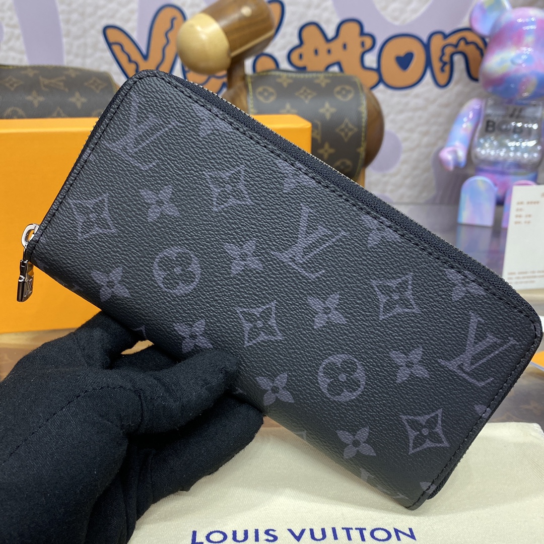 LOUIS VUITTON 2024 SS 루이비통 모노그램 블랙 지피 오거나이저 월릿 M11611 남여공용 지퍼돌이 장지갑 커스텀급