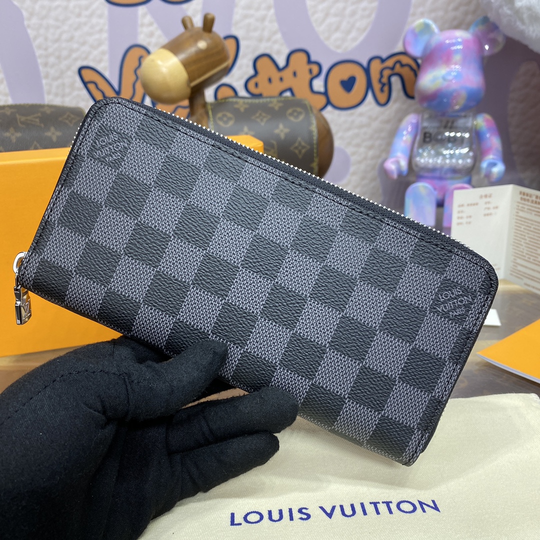 LOUIS VUITTON 2024 SS 루이비통 다미에 그라피티 지피 오거나이저 월릿 N00056 남여공용 지퍼돌이 장지갑 커스텀급