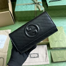GUCCI 2024 SS 구찌 블론디 블랙 GG 여성 장지갑 761302 커스텀급