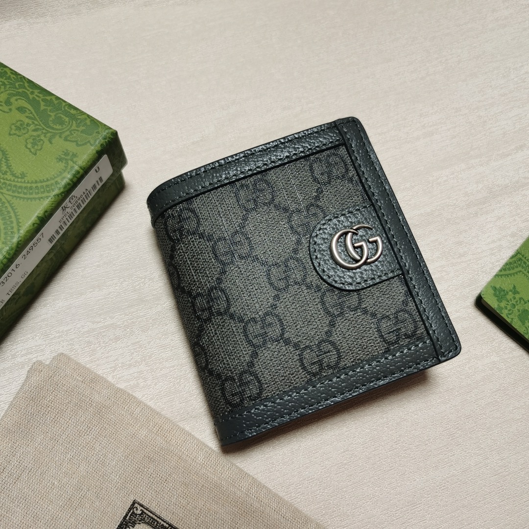 GUCCI 2024 SS 구찌 코인 디테일 블랙 남성 반지갑 768243 커스텀급