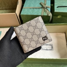 GUCCI 2024 SS 구찌 GG 디테일 베이지 수프림 남성 반지갑 768243 커스텀급