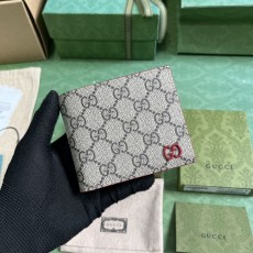 GUCCI 2024 SS 구찌 GG 디테일 베이지 수프림 남성 반지갑 768244 커스텀급