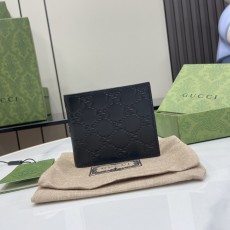 GUCCI 2024 SS 구찌 마이크로 시마 블랙 남성 반지갑 365466 커스텀급