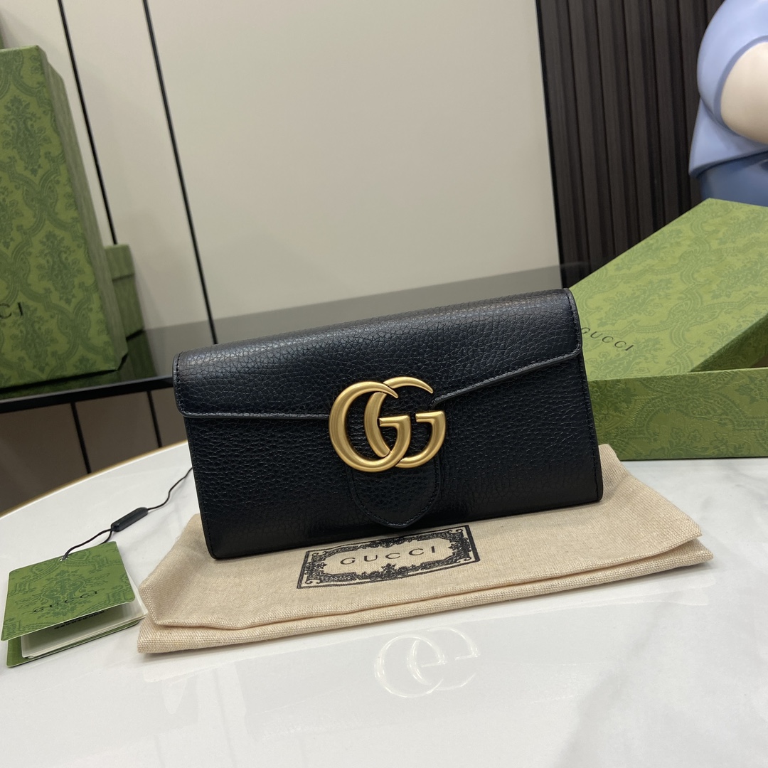 GUCCI 2024 SS 구찌 GG로고 마몬트 여성 장지갑 400586 커스텀급