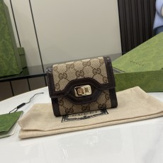 GUCCI 2024 SS 구찌 쟈가드 루체 에보니 캔버스 여성 반지갑 790035 커스텀급