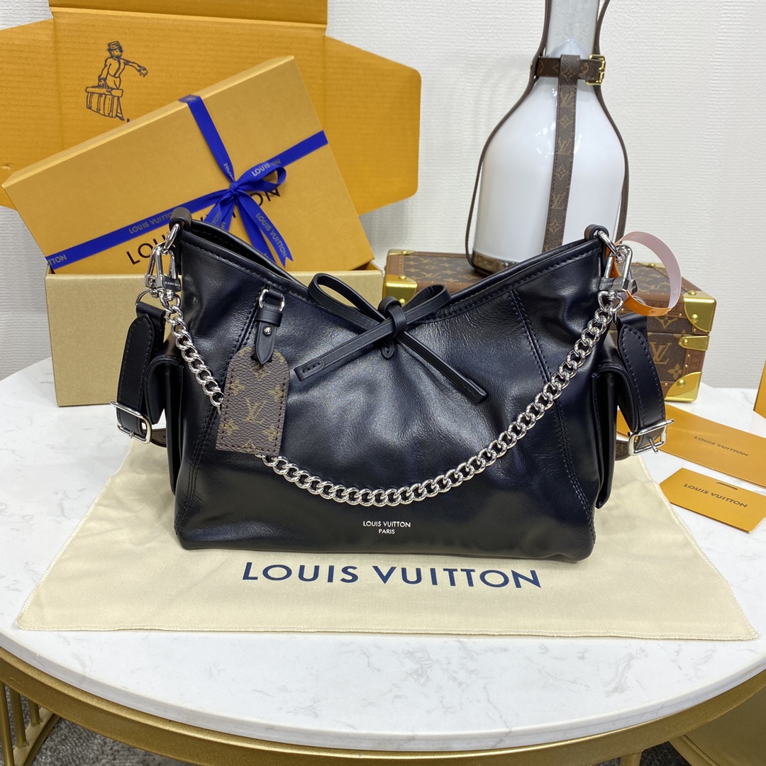 LOUIS VUITTON 2024 SS 루이비통 캐리올 카고 PM 핸드백 블랙 M24861 여성 가방 커스텀급