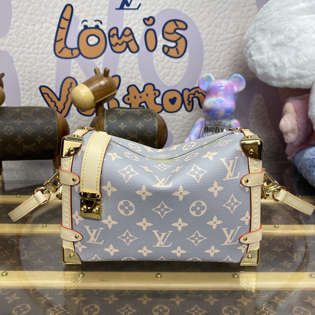 LOUIS VUITTON 2024 SS 루이비통 모노그램 사이드 트렁크 MM 크로스백 M12428 여성 가방 커스텀급