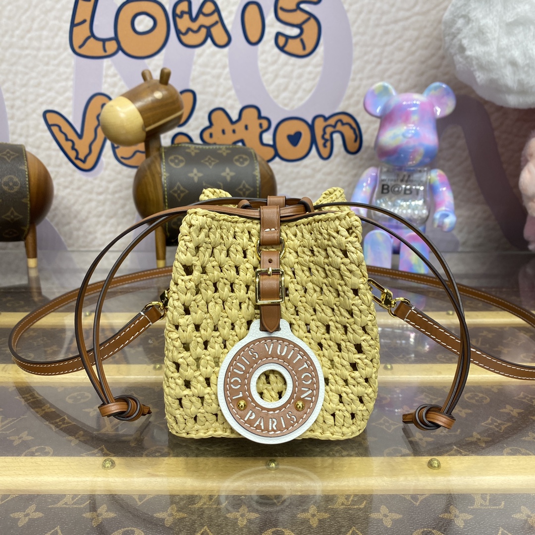 LOUIS VUITTON 2024 SS 루이비통 라피아 노에 퍼스 숄더백 M83521 여성 가방 커스텀급