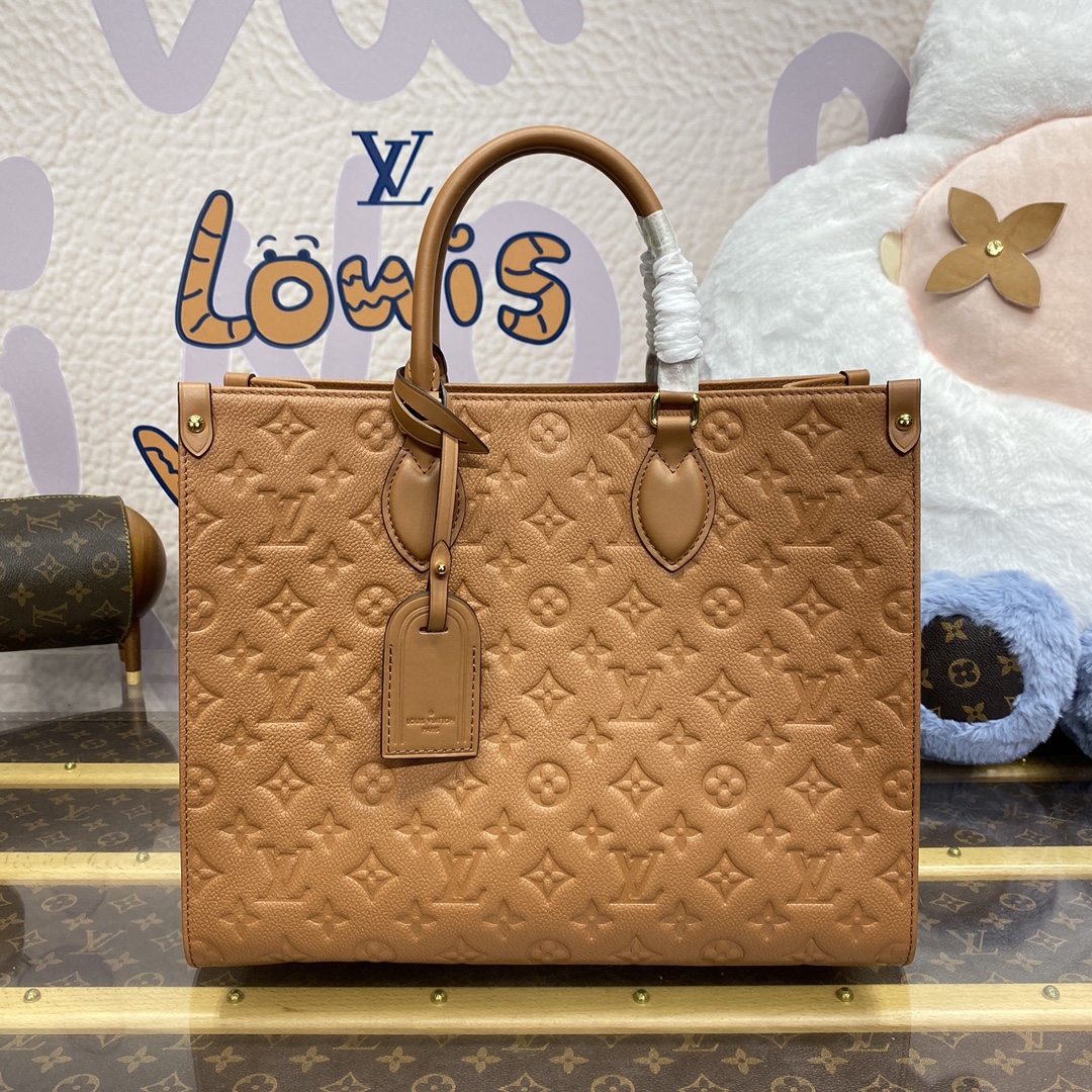 LOUIS VUITTON 2024 SS 루이비통 앙프렝뜨 온더고 카멜 MM M46531 여성 가방 커스텀급