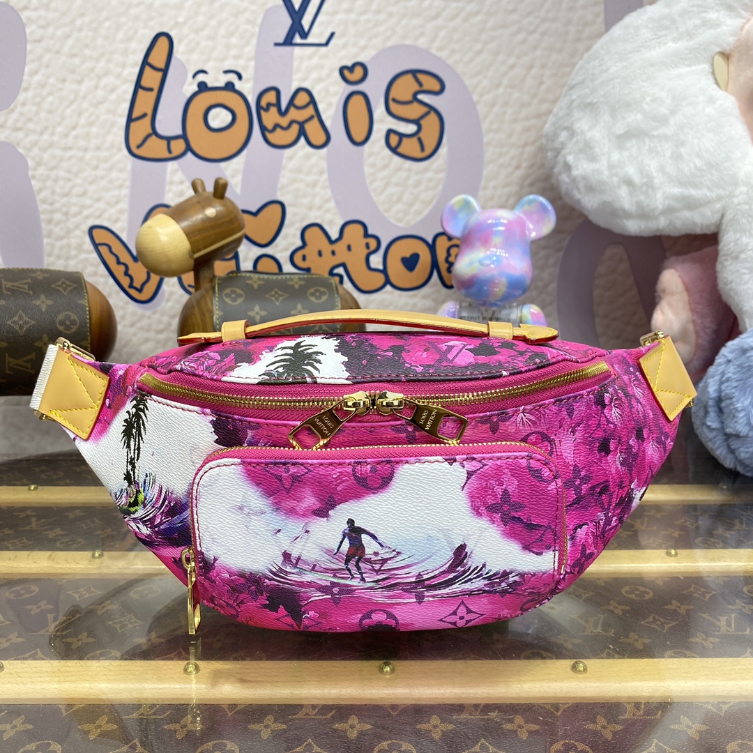 LOUIS VUITTON 2024 SS 루이비통 플라워 러쉬 범백 핫핑크 M24987 여성 가방 커스텀급