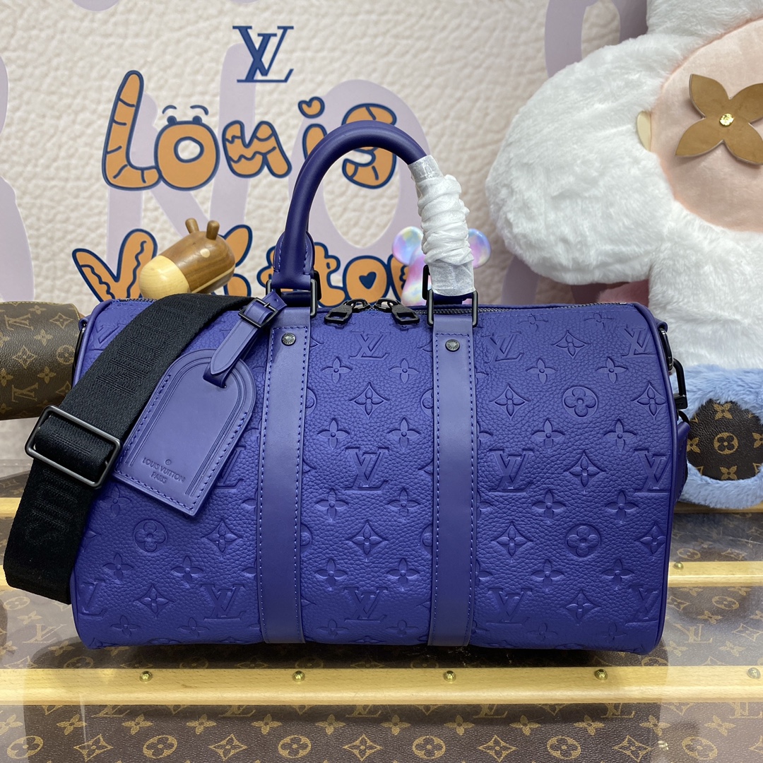 LOUIS VUITTON 2024 SS 루이비통 앙프렝뜨 블루 반둘리에 키폴 35 M11691 여성 가방 커스텀급