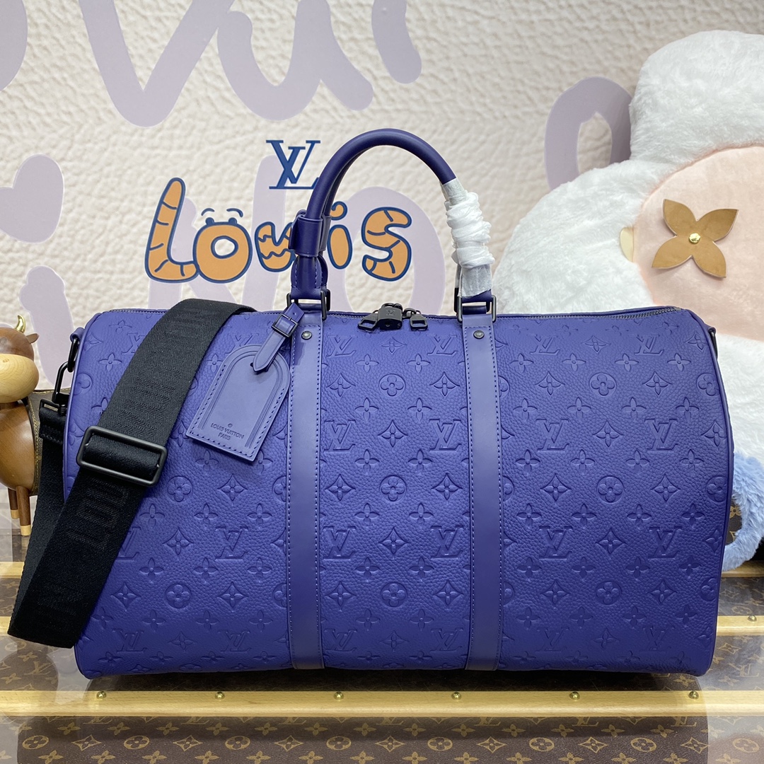 LOUIS VUITTON 2024 SS 루이비통 앙프렝뜨 블루 반둘리에 키폴 50 M11495 남여공용 가방 커스텀급