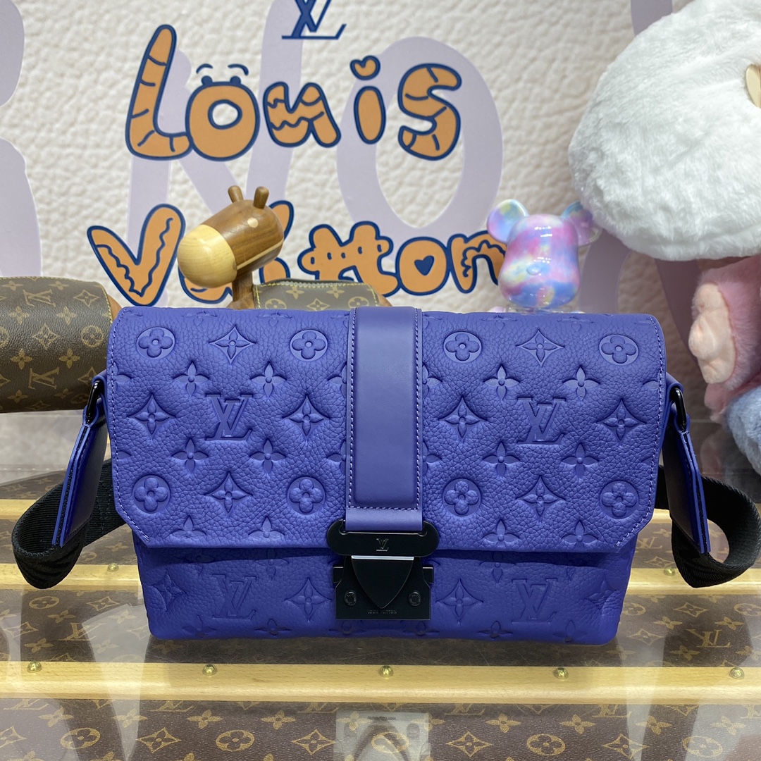 LOUIS VUITTON 2024 SS 루이비통 앙프렝뜨 S 케이프 메신저 크로스백 블루 M11692 남성 가방 커스텀급