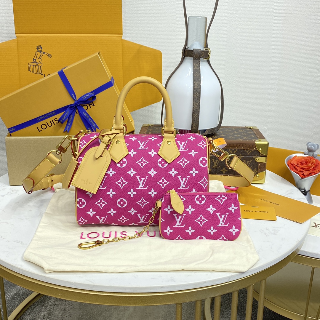 LOUIS VUITTON 2024 SS 루이비통 반둘리에 스피디 P9 25 M24437 여성 가방 커스텀급