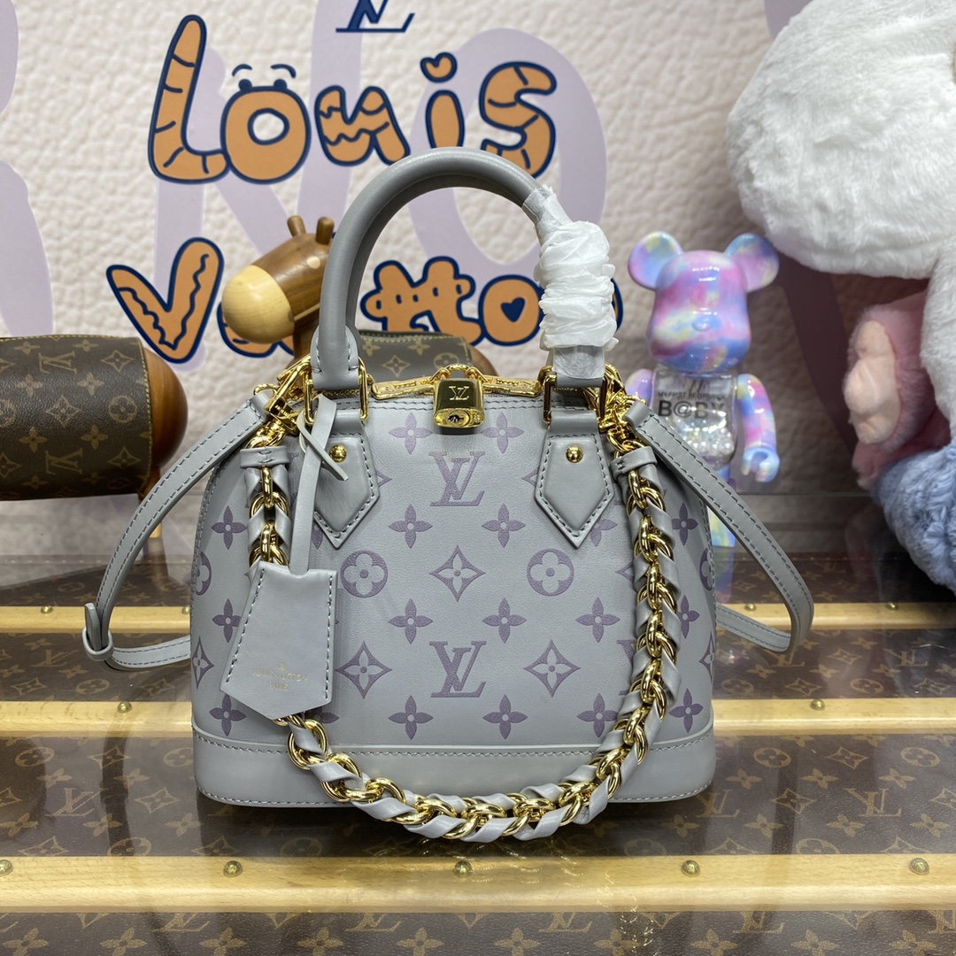 LOUIS VUITTON 2024 SS 루이비통 모노그램 그레이 알마 BB 토트백 M12561 여성 가방 커스텀급