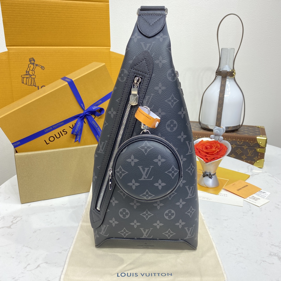 LOUIS VUITTON 2024 SS 루이비통 모노그램 블랙 듀오 슬링백 M30936 남성 가방 커스텀급