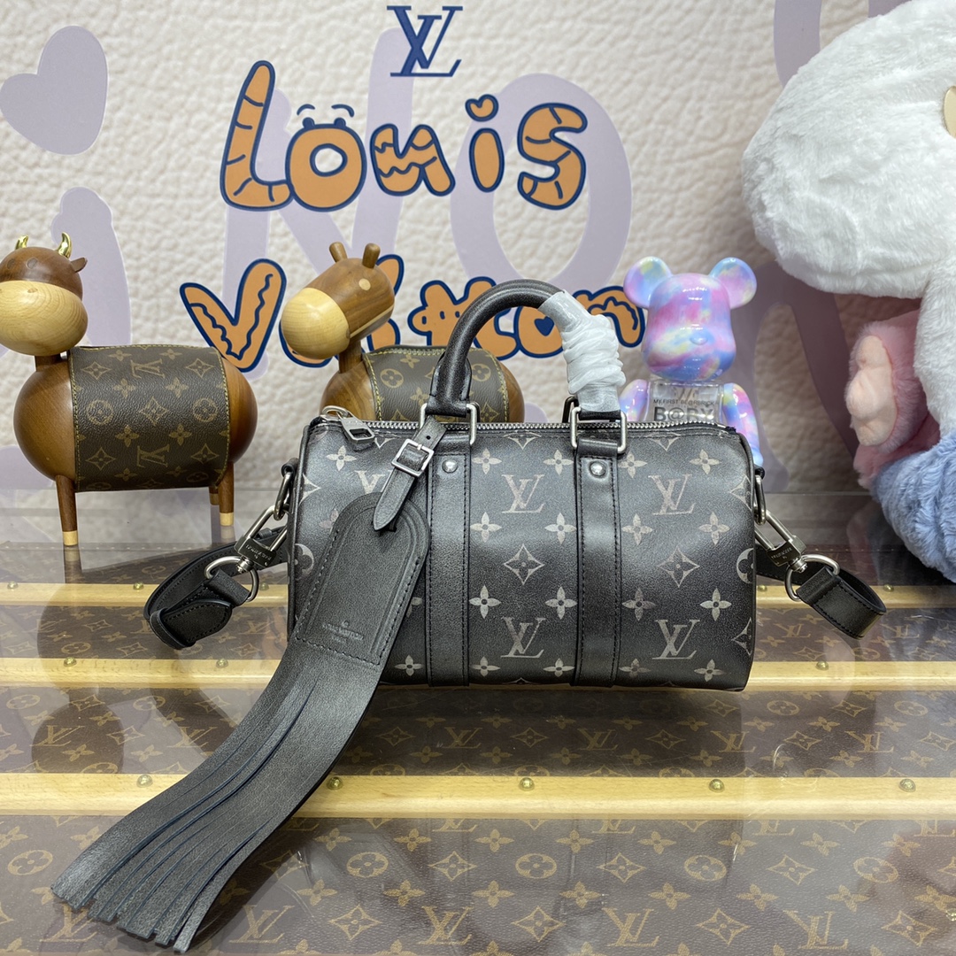 LOUIS VUITTON 2024 SS 루이비통 모노그램 블랙 반둘리에 스피디 25 토트백 M24606 여성 가방 커스텀급
