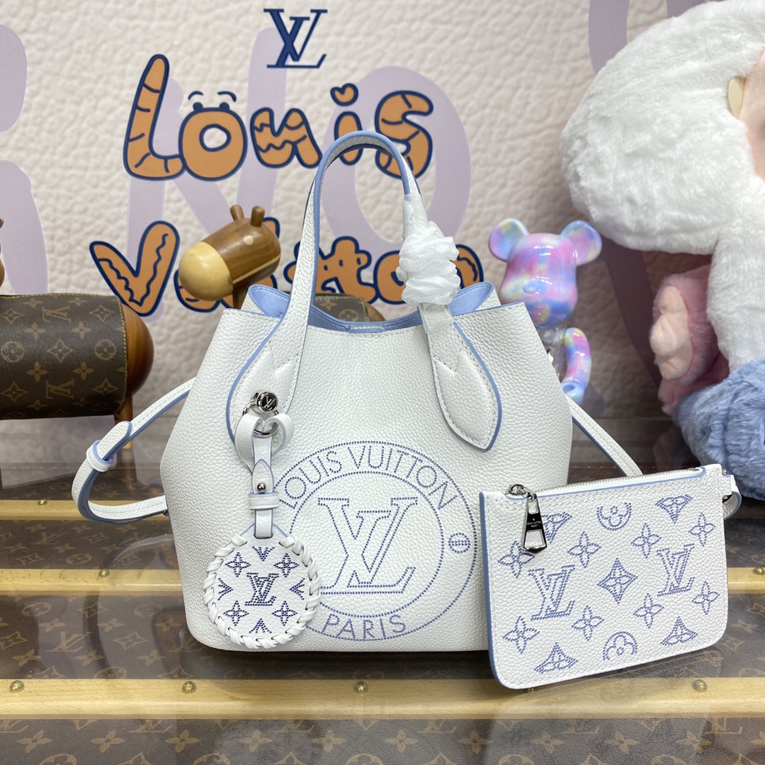 LOUIS VUITTON 2024 SS 루이비통 블라썸 마히나 PM 화이트 토트백 M11734 여성 가방 커스텀급