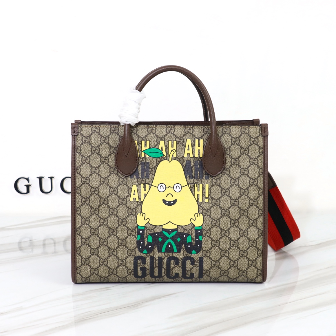 GUCCI 2024 SS 구찌 캐릭터 프린트 GG 수프림 토트백 703256 여성 가방 커스텀급