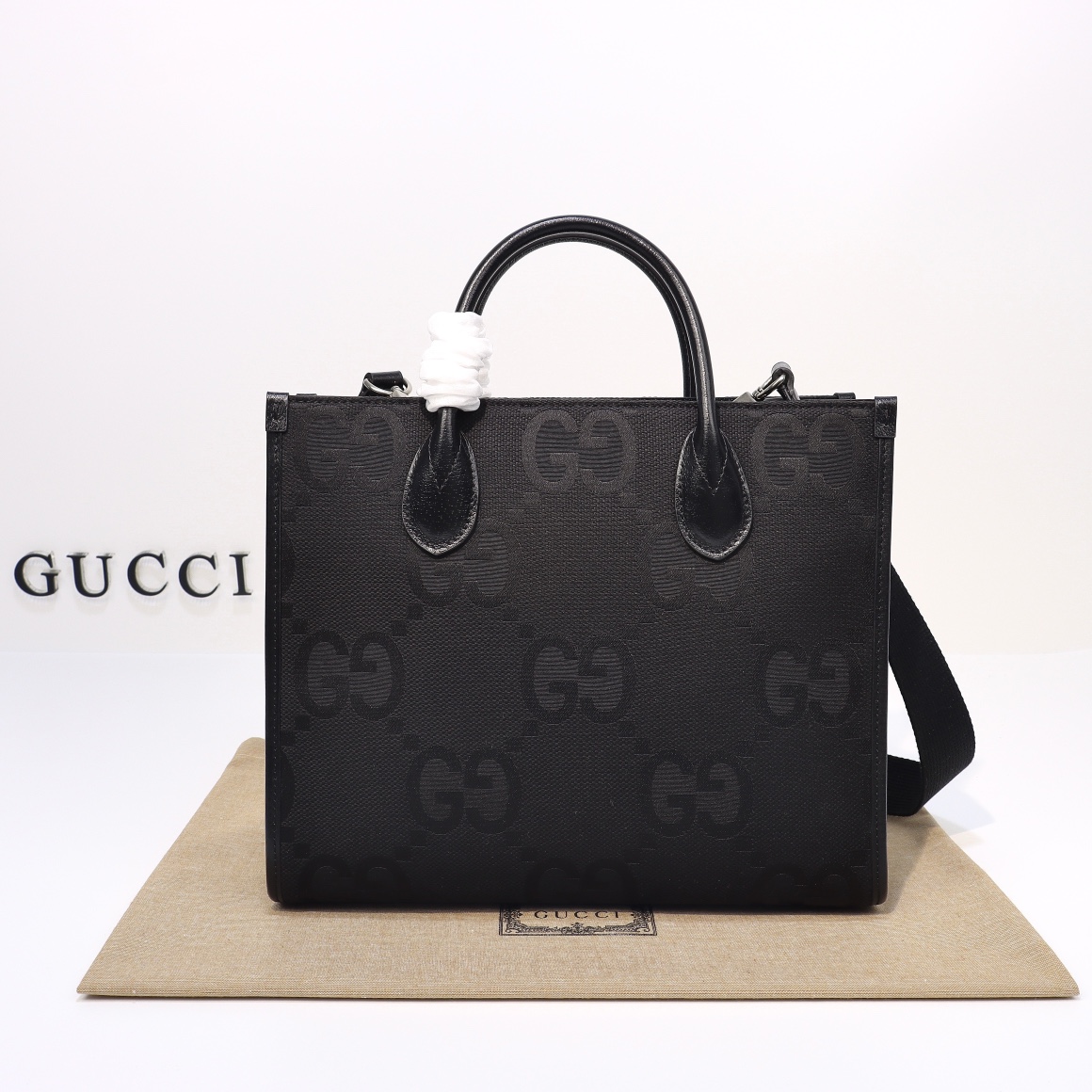 GUCCI 2024 SS 구찌 쟈가드 블랙 GG 스몰 토트백 680956 여성 가방 커스텀급