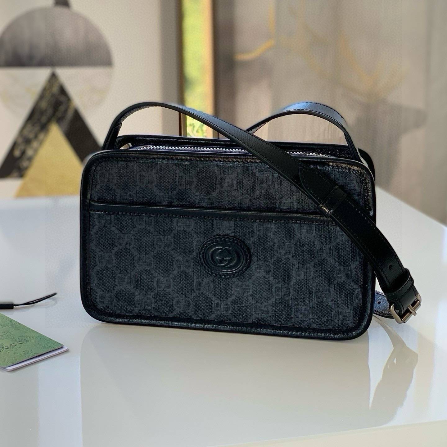 GUCCI 2024 SS 구찌 인터로킹 G 미니백 블랙 658572 여성 가방 커스텀급