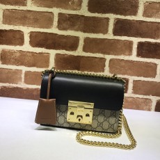 GUCCI 2024 SS 구찌 GG 패드락 스몰 숄더백 409487 여성 가방 커스텀급
