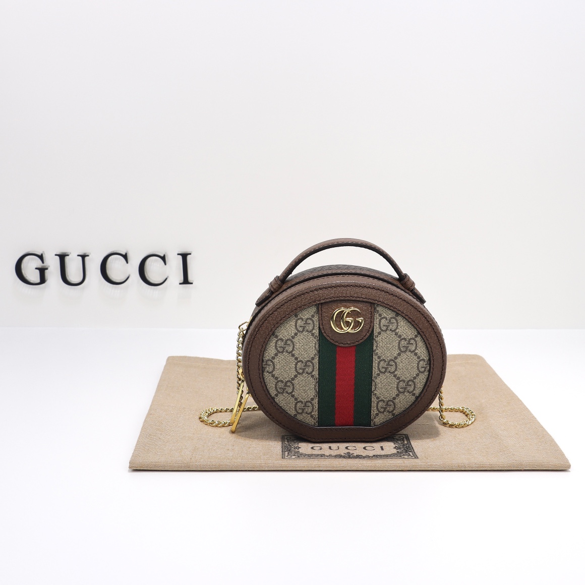 GUCCI 2024 SS 구찌 오피디아 미니 체인백 브라운 725147 여성 가방 커스텀급
