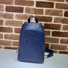 GUCCI 2024 SS 구찌 시마라인 점보 GG 크로스백 네이비 766937 남성 가방 커스텀급