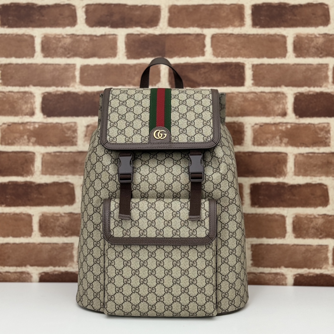 GUCCI 2024 SS 구찌 GG 오피디아 라지 백팩 베이지 792104 남성 가방 커스텀급